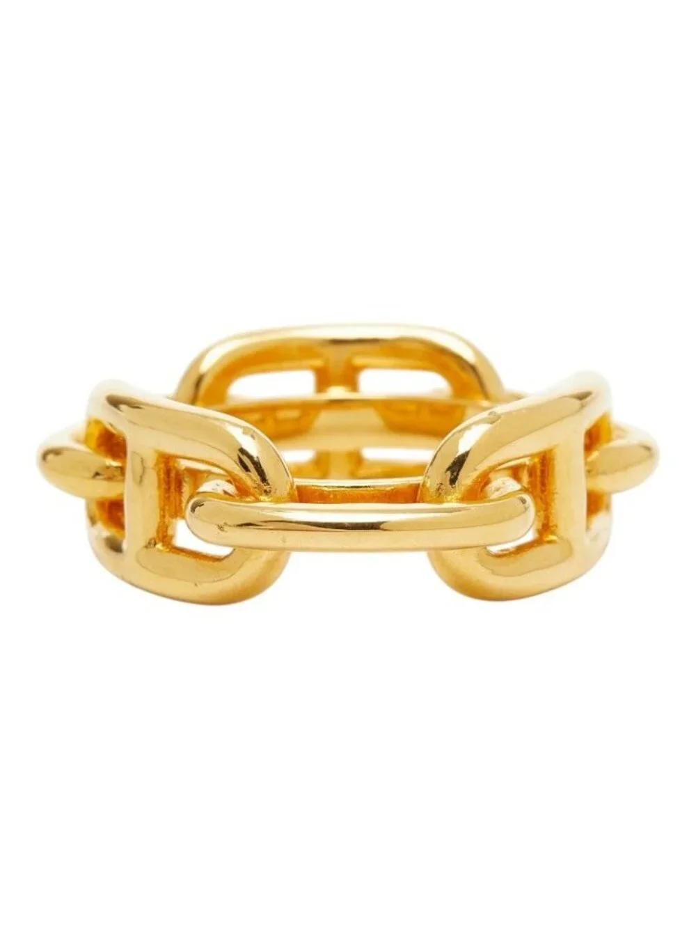 Hermes Lucade Chaine D'ancre Scarf Ring Gold Plated - Picture 4 of 6